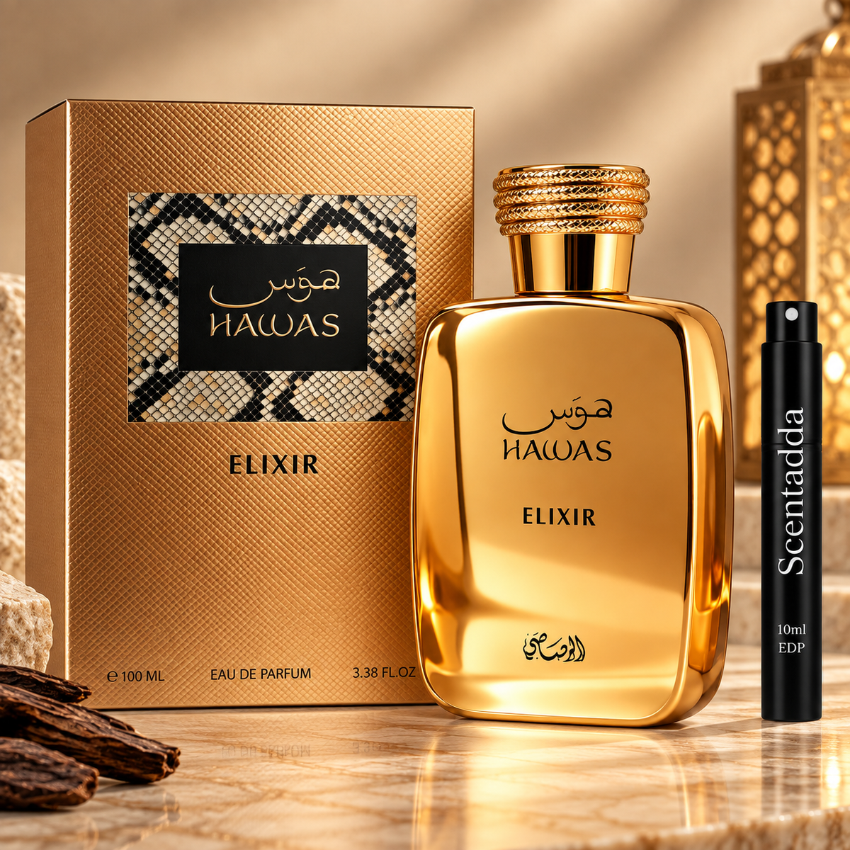 Rasasi Hawas Elixir Eau de Parfum 10ml Decant – ScentAdda