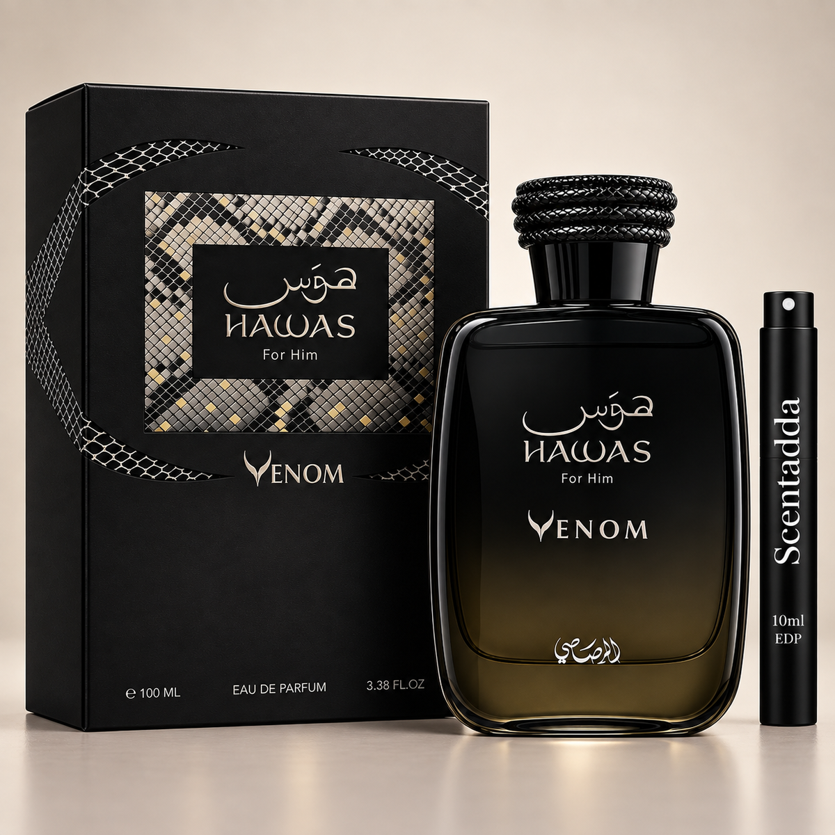 Hawas Venom For Him 10ml Decant – Eau de Parfum | ScentAdda