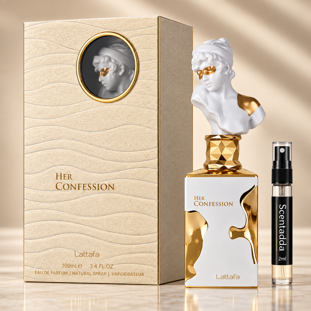 Lattafa Her Confession 2ml Tester – Elegant Women’s Fragrance Sample | ScentAdda
