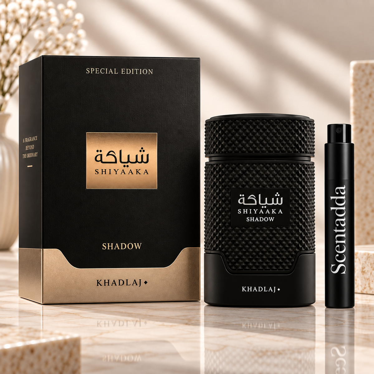 Khadlaj Shiyaaka Shadow Extrait de Parfum – 10ml Decant