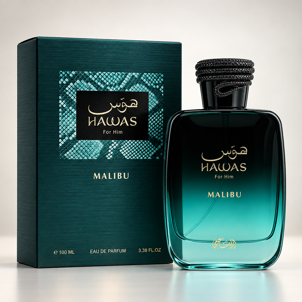 Rasasi Hawas Malibu Eau de Parfum 100ml for Men – Fresh Fruity & Woody Perfume
