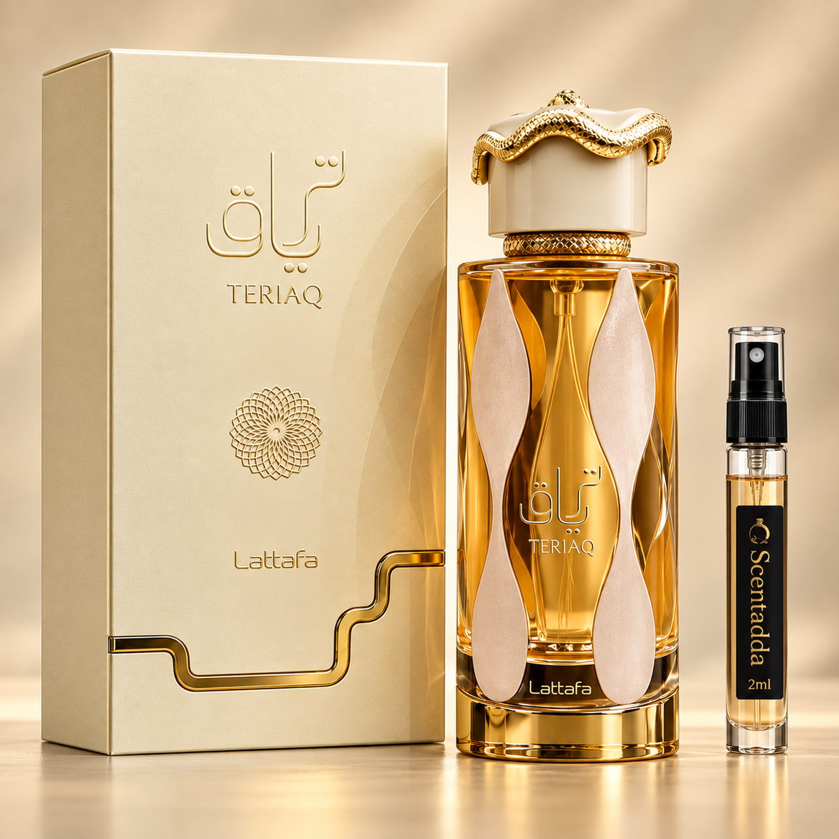 Lattafa Teriaq 2ml Tester – Premium Fragrance Sample | ScentAdda